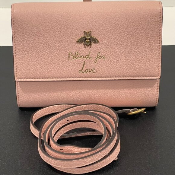 Gucci Bee Blind For Love Wallet on Chain (150040) - Picture 1 of 9